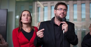 Albano Dante i Marta Sibina, editor de la revista Cafeambllet.