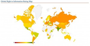 Mapa RTI per colors de la eficàcia de la Llei de transparència