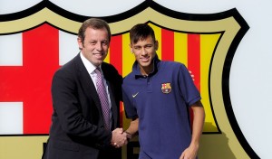 Sandro Rosell i Neymar Da Silva