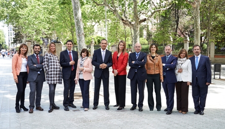Fotografía de la nova junta proclamada.