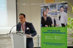 Yassine Younsi a l'esdeveniment "The Value of Young Professionals" que va tenir lloc a l'ICAB.